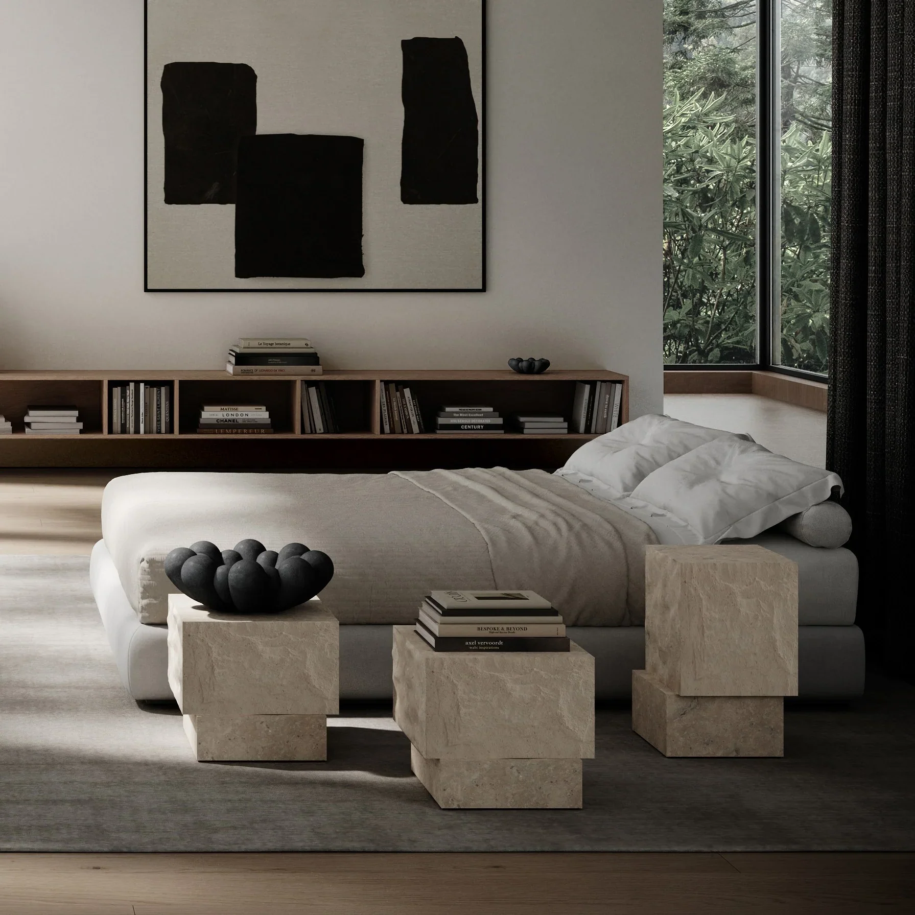 Temple 赫拉茶几,高 - 石灰石